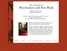 Tablet Screenshot of encyclopediaofprostitution.com